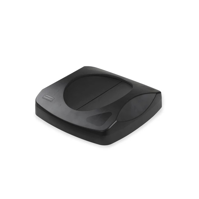 Rubbermaid Commercial Products Black High Impact Polystyrene Waste Bin Lid for Waste Bin, 101.6mm