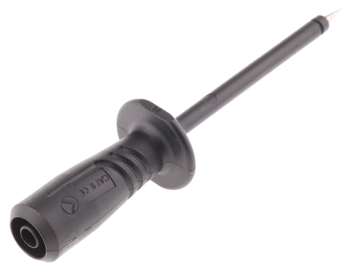 Hirschmann Needle Test Probe, 2mm Tip, 1kV, 4mm Socket, 16A
