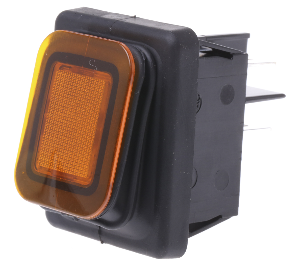 Molveno Illuminated DPST, On-Off Rocker Switch Panel Mount