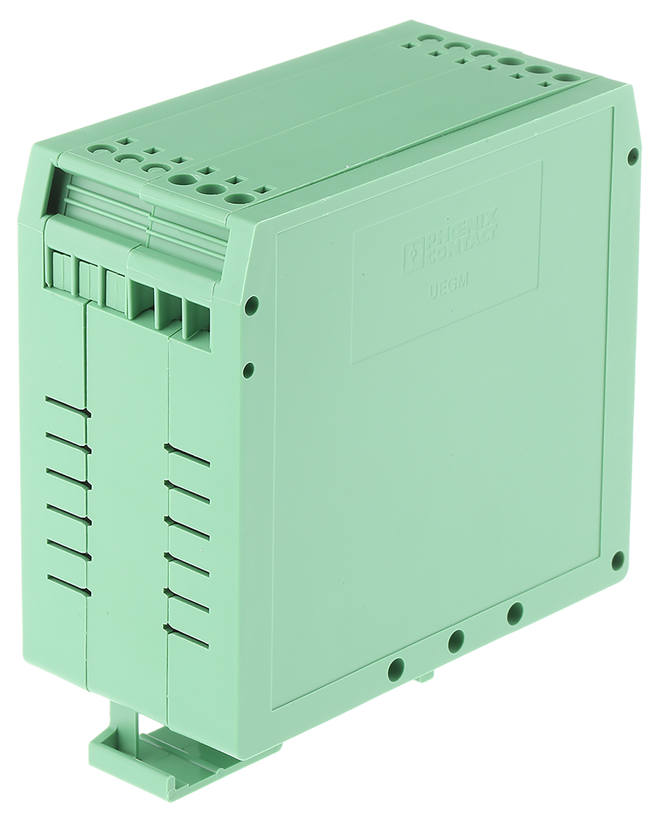 Phoenix Contact Electronic Housing Enclosure Type UEGM 40/1 Series , 79 x 40 x 85.5mm, Polyamide DIN Rail Enclosure