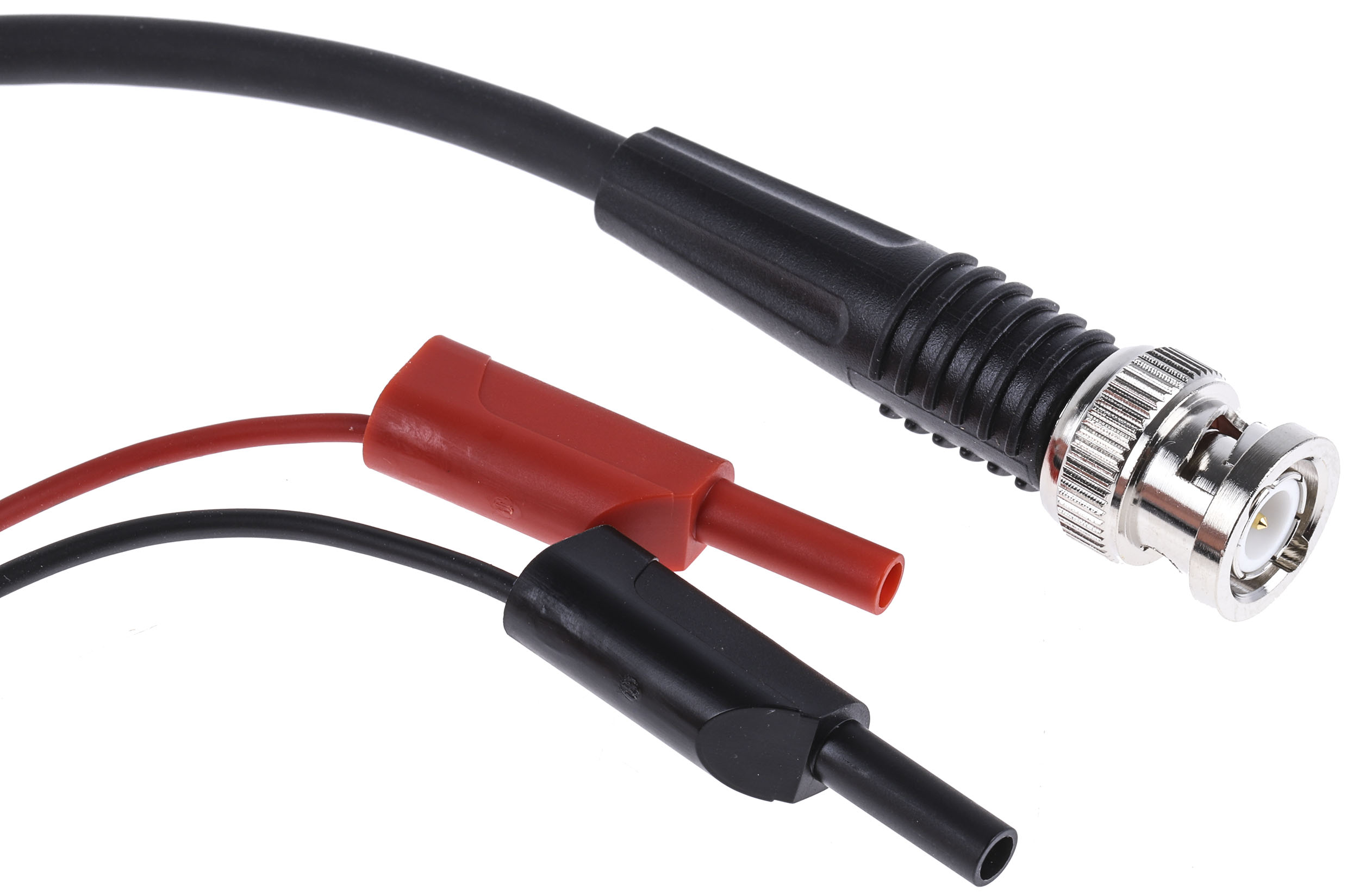Schutzinger BNC Test Lead, Red/Black, 500mm Lead Length