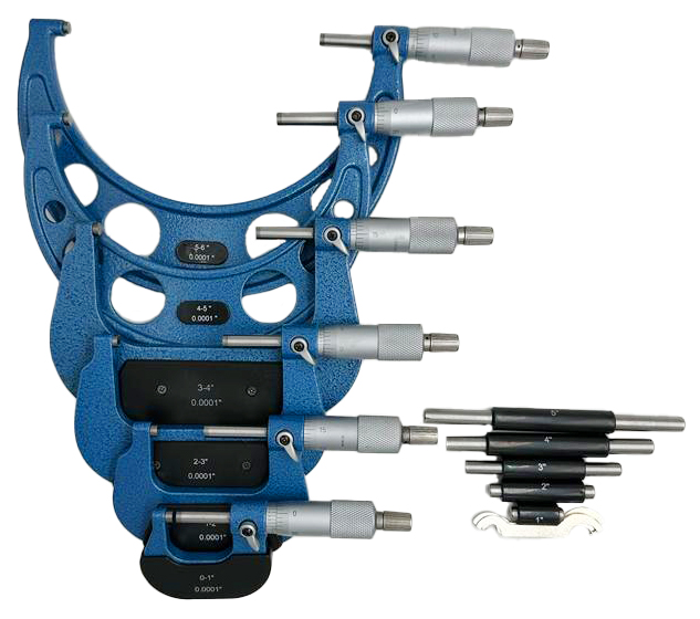 RS PRO External Micrometer, Range 0 →6 in