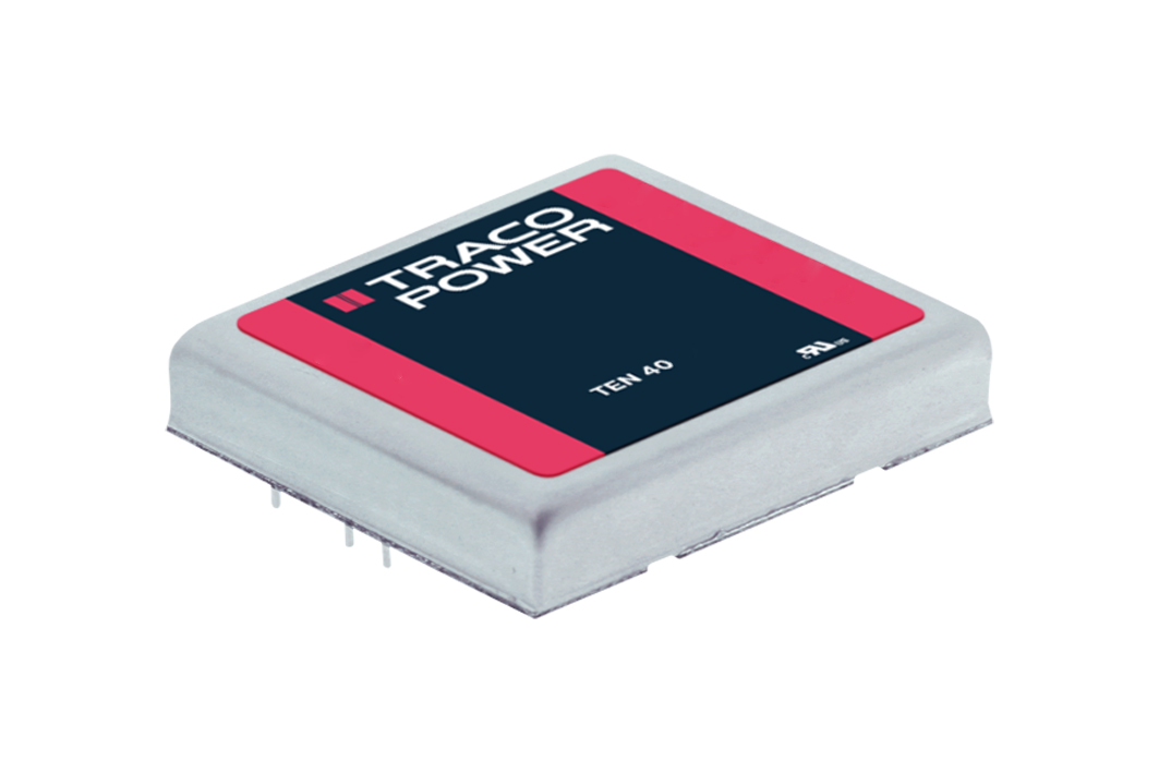 TRACOPOWER TEN 40 DC-DC Converter, 5V dc/ 6 A, 400mA Output, 9 → 18 V dc Input, 40W, Through Hole, +75°C Max