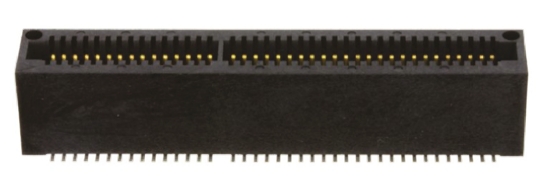 Samtec MEC1 Series Female Edge Connector, Surface Mount, 120-Contacts, 1mm Pitch, 2-Row, Solder Termination