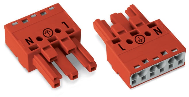 WAGO 770 Series Socket, 3-Pole, Female, Cable Mount, 25A, IP20