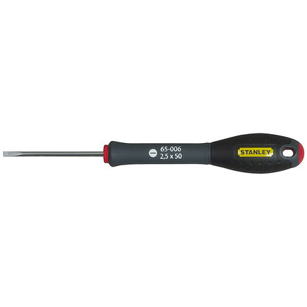Stanley Slotted  Screwdriver, 2.5 mm Tip, 50 mm Blade
