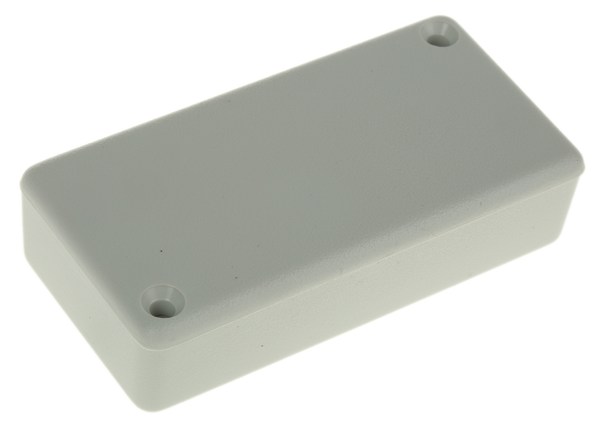Hammond 1551 Series Grey ABS Enclosure, IP54, Grey Lid, 80 x 40 x 20mm