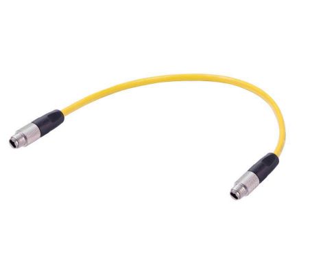 HARTINGHARTING T1 Industrial, 300mm, Yellow M8 to Male M8 Male, Unshielded Unshielded, Terminated Polyurethane Sheath