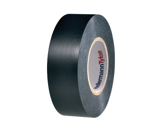 HellermannTyton HelaTape Flex Black PVC Electrical Tape, 19mm x 25m