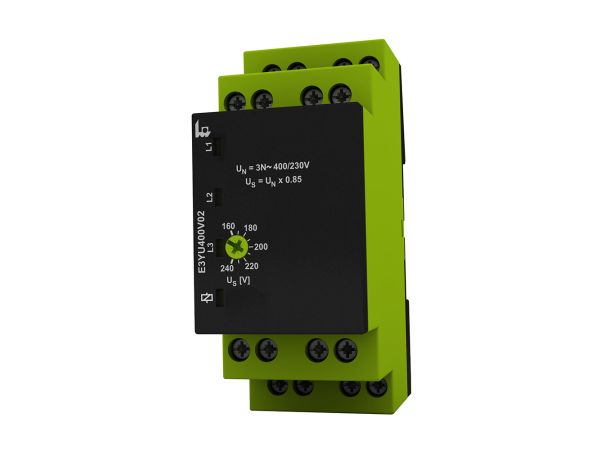 Tele Voltage Monitoring Relay, Three Phase, DPDT, DIN Rail