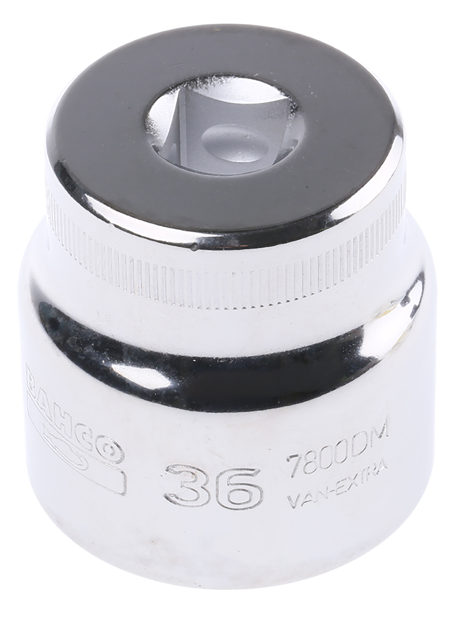 Bahco 1/2 in Drive 36mm Standard Socket, 12 point, 57 mm Overall Length