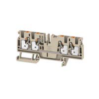 Weidmuller 2051500000 A Series Beige, 4mm², Single-Level, Push In Termination
