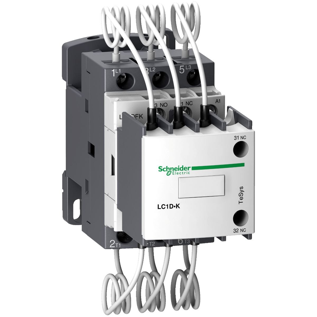 Schneider Electric TeSys D LC1D Contactor, 3-Pole, 1 NO + 1 NC
