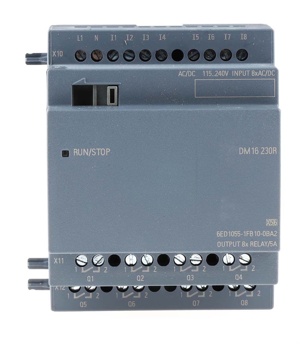 Siemens LOGO! Series I/O module for Use with LOGO! 8, LOGO! 8.2, 115 V ac/dc, 230 V ac/dc Supply, Relay Output,
