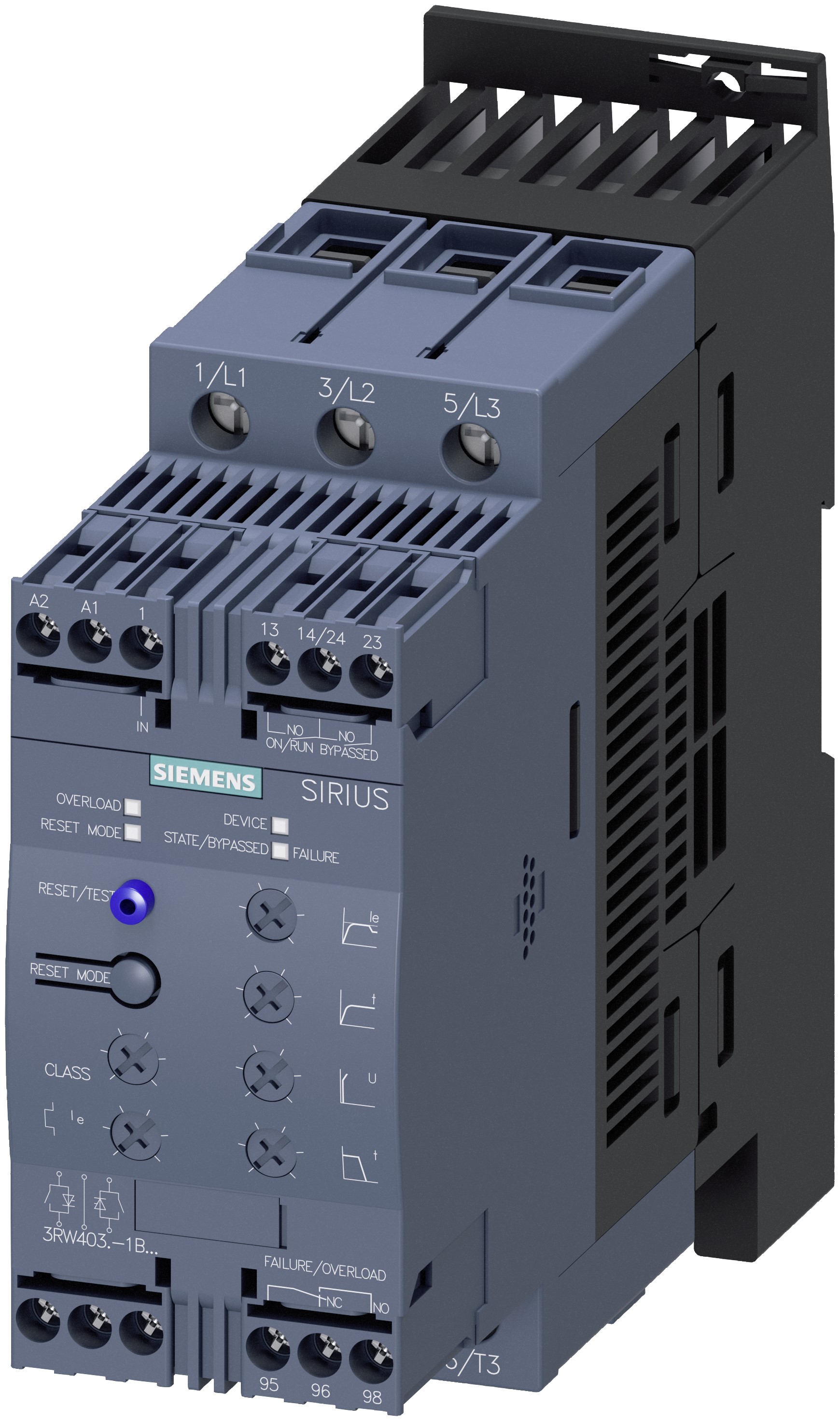 Siemens SIRIUS 3RW Soft Starter, , 37 kW, 400 V ac, 3 Phase