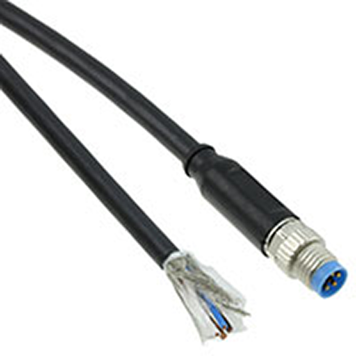 TE Connectivity Male 4 way M8 to Unterminated Free End Sensor Actuator Cable, 1.5 m