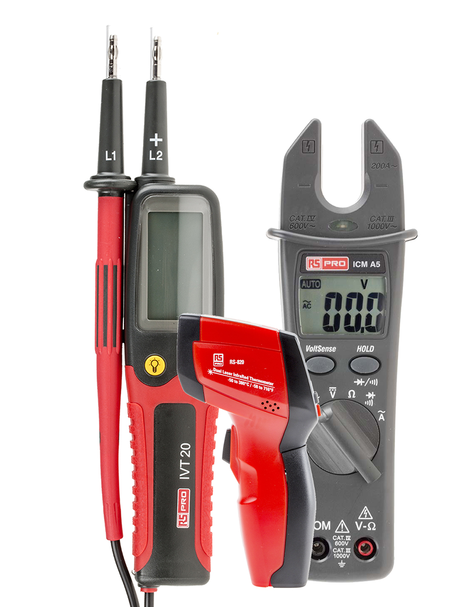 RS PRO RS-820 IR Thermometer, -50°C Min, +380°C Max, °C and °F Measurements