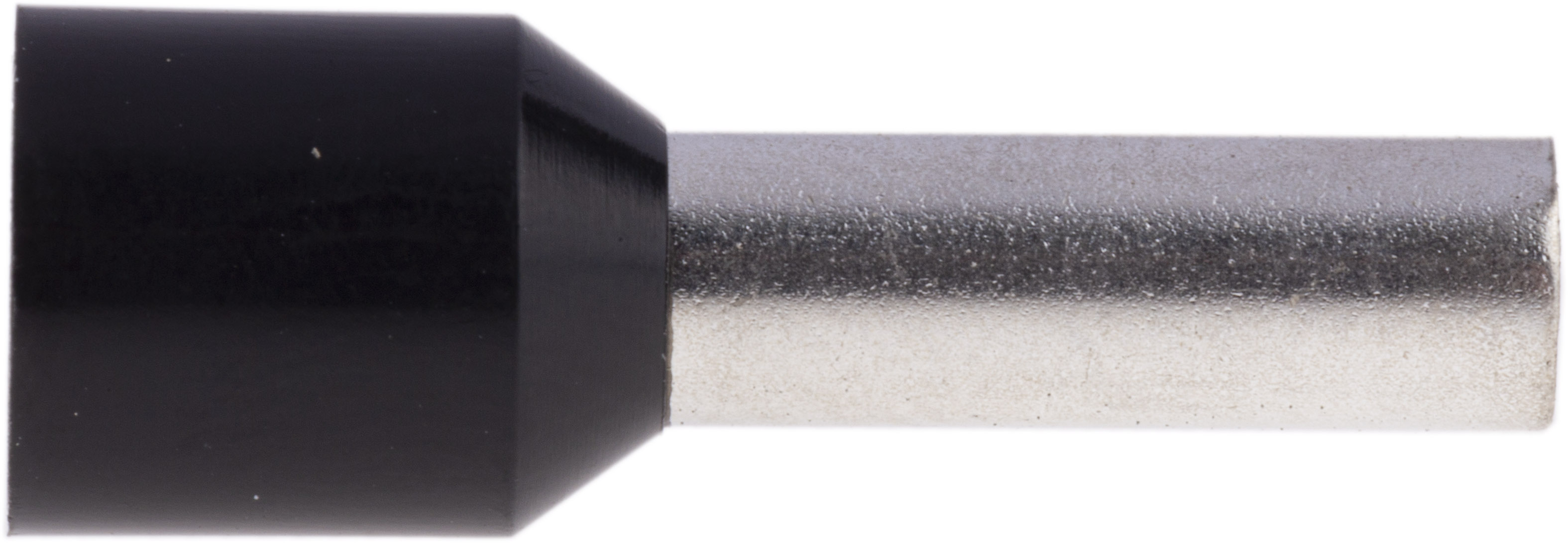 RS PRO Insulated Crimp Bootlace Ferrule, 12mm Pin Length, 3.5mm Pin Diameter, 6mm² Wire Size, Black