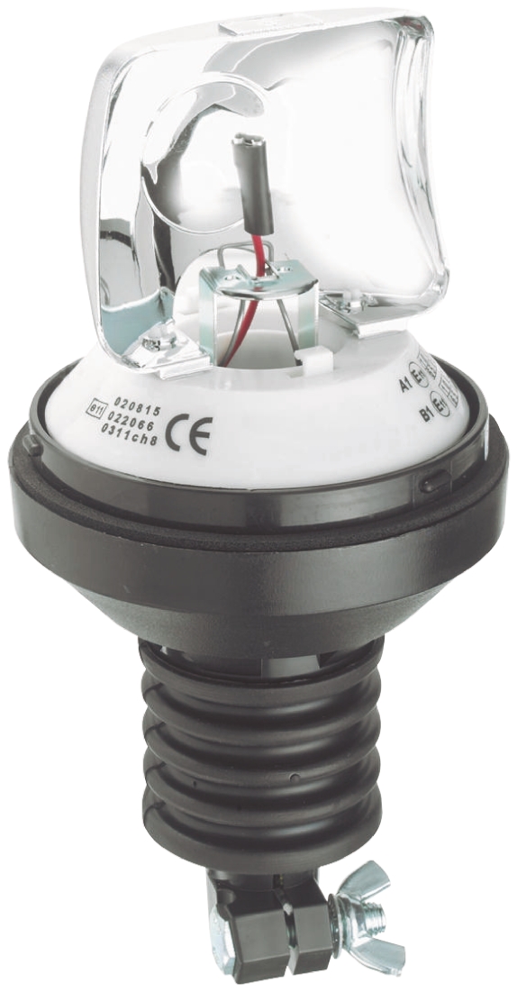 RS PRO Rotating Beacon, 12 V dc, 24 V dc, Surface Mount, Incandescent Bulb, IP56