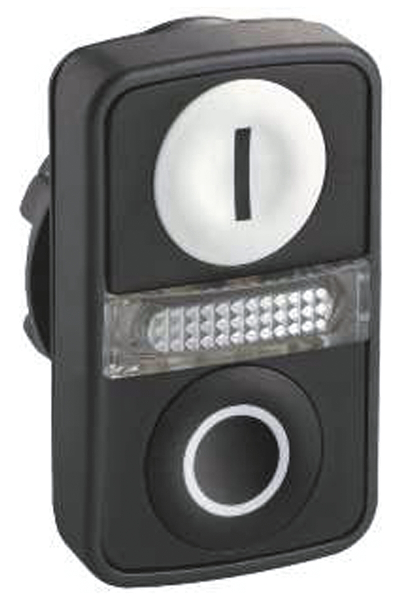 Schneider Electric Harmony XB5 Series Black, White Momentary Push Button Head, 22mm Cutout, IP66, IP67, IP69K