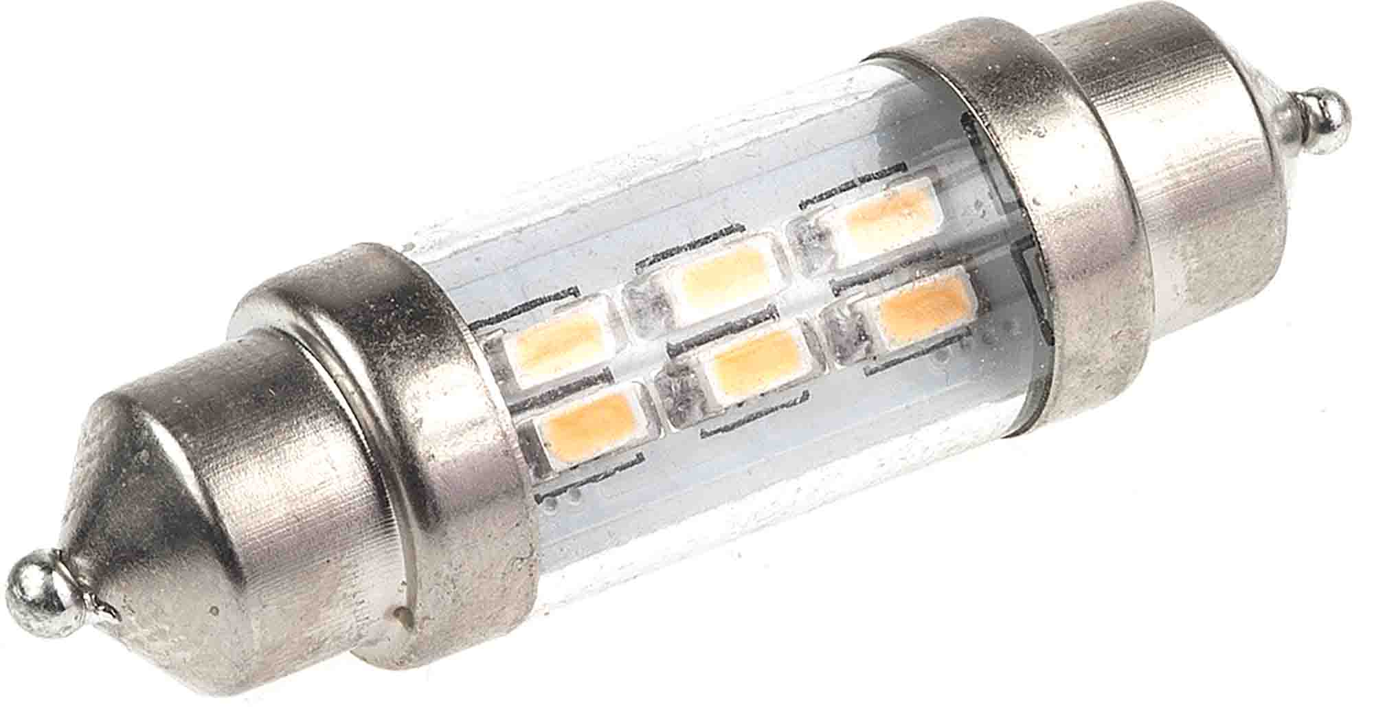 JKL Components LED Car Bulb, Cool White, Festoon shape