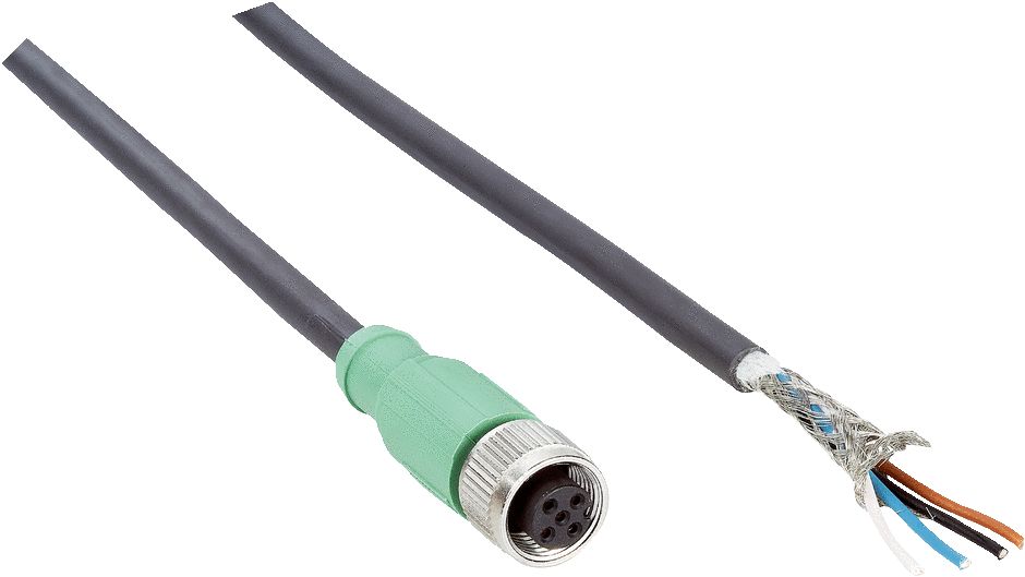 SICK Female 4 way Straight M12 to Male 4 way Straight M12 Connector Cable, 10 m