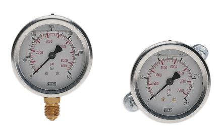 WIKA Analogue Pressure Gauge 250bar Back Entry 100mm Outside Diameter, UKAS