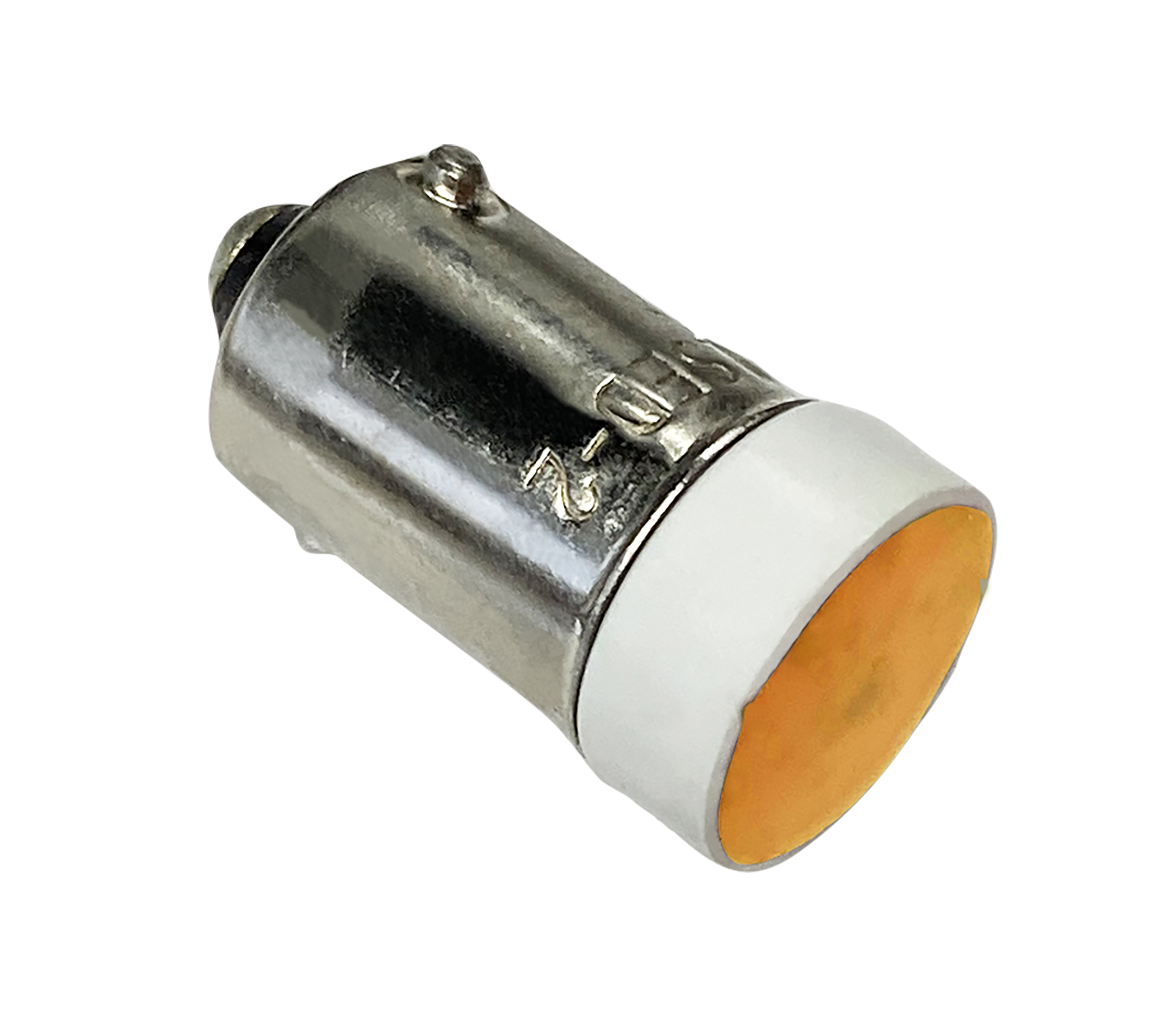 Idec Amber LED Indicator Lamp, 24V, BA9 Base, 10.6mm Diameter, 200mcd