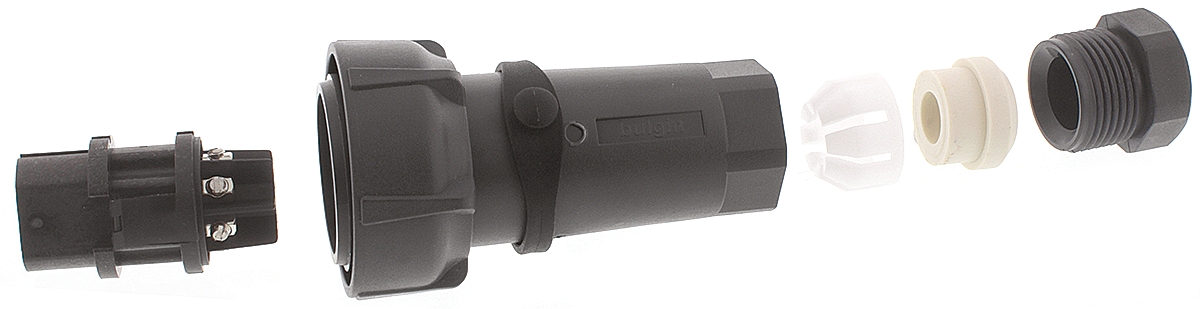 Bulgin Circular Connector, 6 Contacts, Cable, Standard Connector, Socket, Female, IP66, IP68, IP69K, Buccaneer 7000
