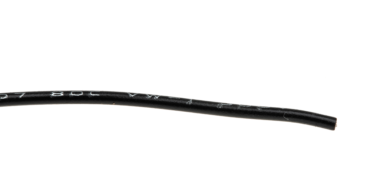 Alpha Wire Hook-up Wire PVC Series Black 0.23 mm² Harsh Environment Wire, 24 AWG, 7/0.20 mm, 305m, PVC Insulation, 3050