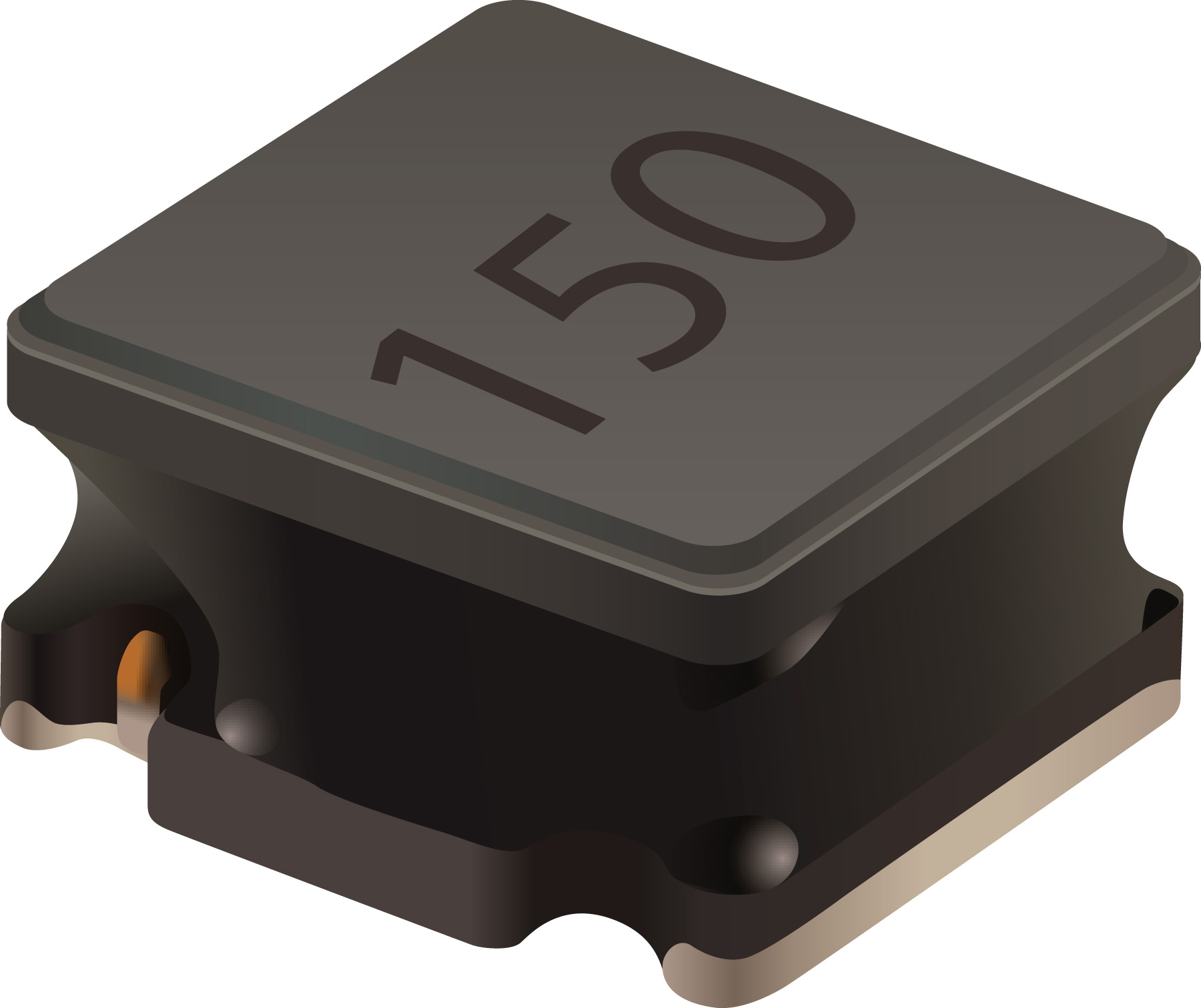 Bourns, SRN4026, 4026 Yes Surface Mount Inductor with a Ferrite Core, 220 μH Semi Shielded 20 % 200 mA Idc Q:30