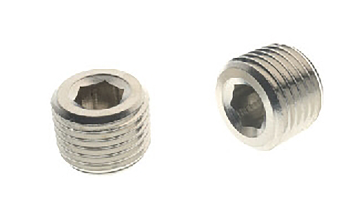 RS PRO R 1/2 Male Nickel Plated Brass Plug Fitting