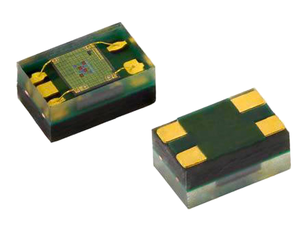VEML6040A3OG Vishay, Colour Sensor, Ambient Light Spectralsensitivity to Real Human Eye Responses 650 nm I2C 4-Pin OPLGA