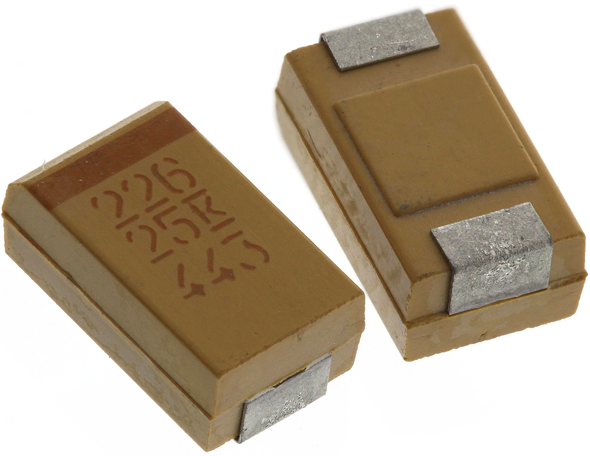 KEMET 22μF MnO2 Tantalum Capacitor 25V dc, T491 Series