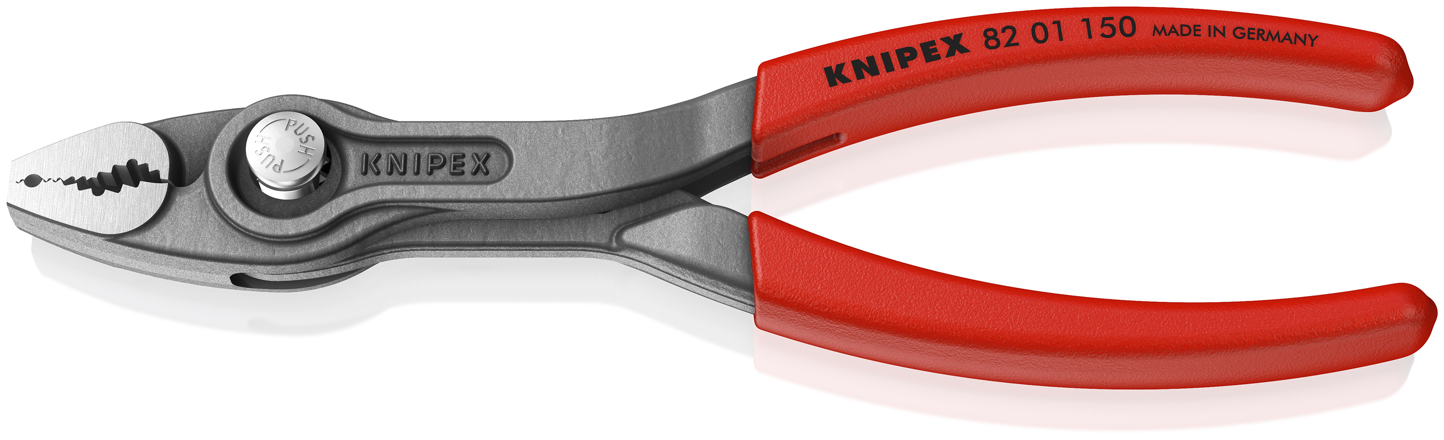 Knipex TwinGrip Gripping Pliers, 154 mm Overall, Pointed, Straight Tip