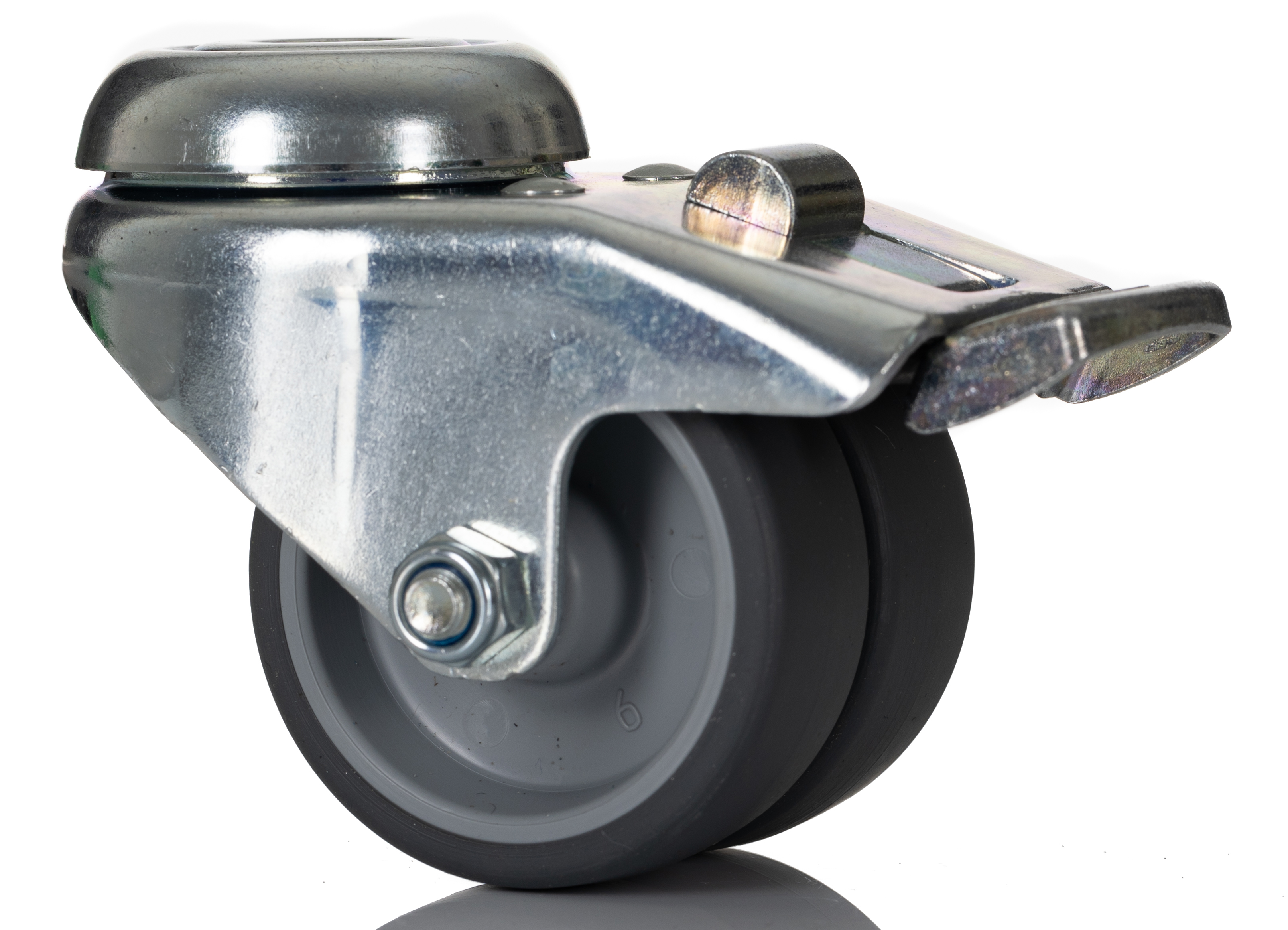 Tente Braked Swivel Castor Wheel, 45kg Capacity, 50mm Wheel