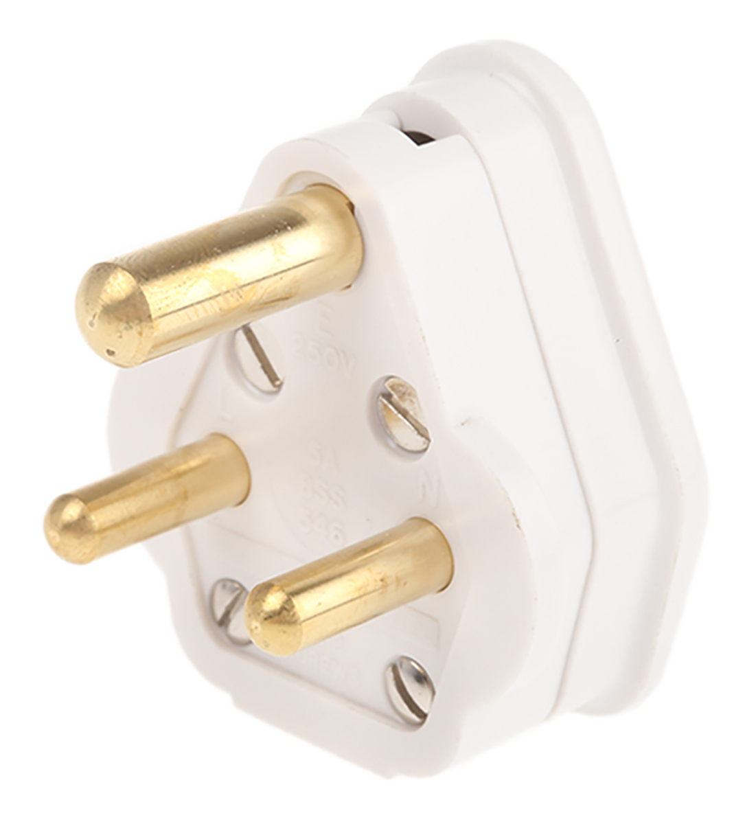 MK Electric UK Mains Plug, 5A White, Cable Mount PVC, Urea Formaldehyde