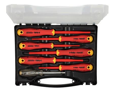 Felo Phillips; Pozidriv Insulated Screwdriver Set, 7-Piece