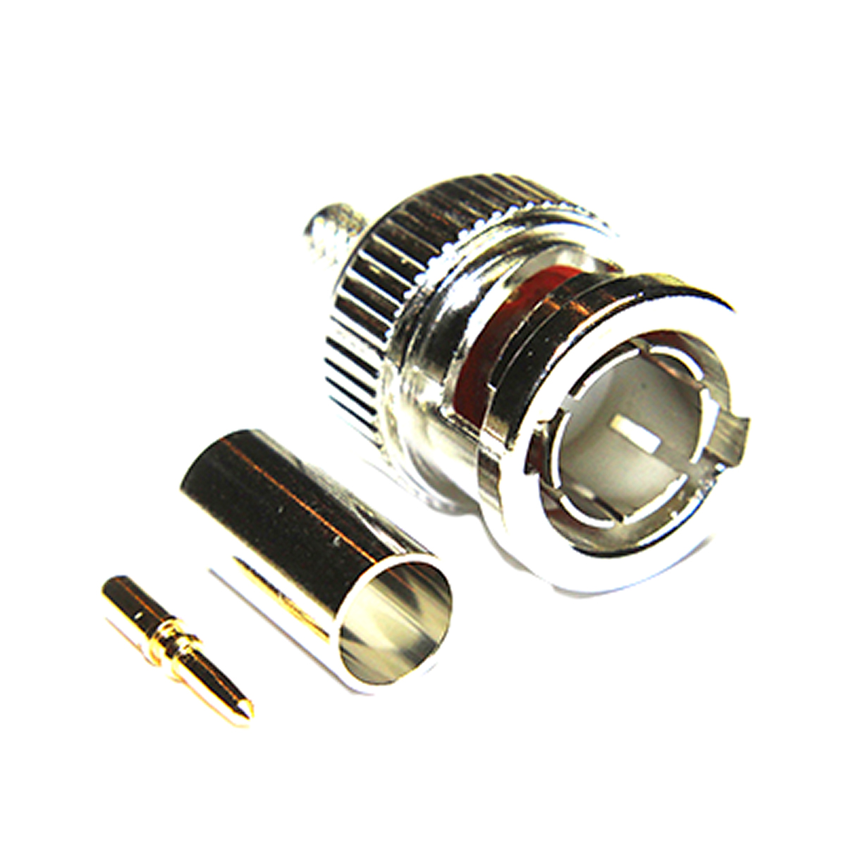 COAX Connectors, Plug Cable Mount BNC Connector, 75Ω, Crimp Termination, Straight Body