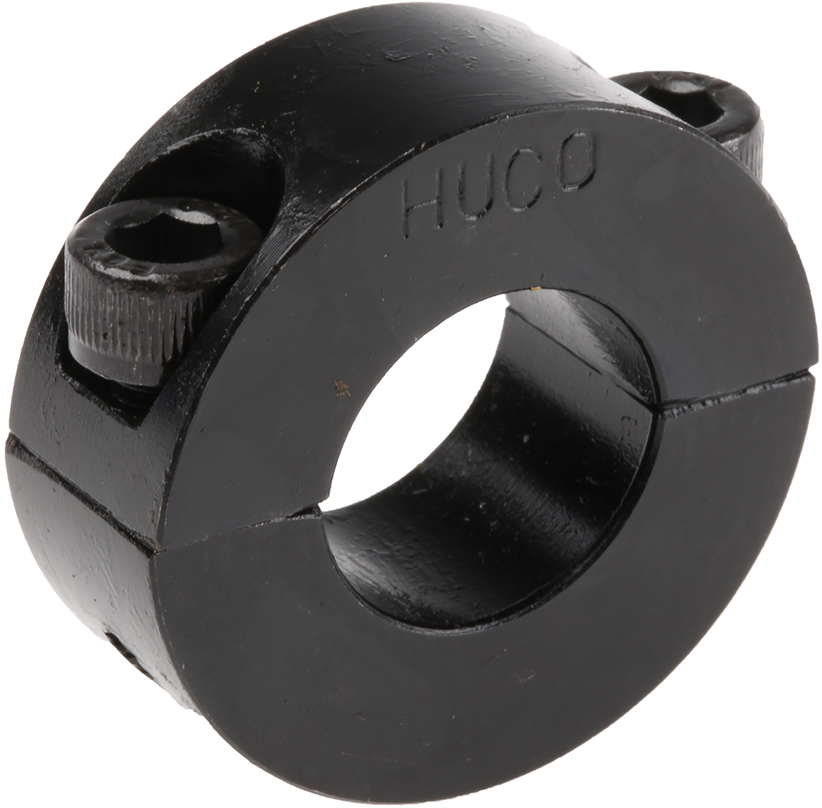 Huco Shaft Collar, Two Piece, Clamp Screw, Bore 20mm, OD 40mm, W 15mm, Steel