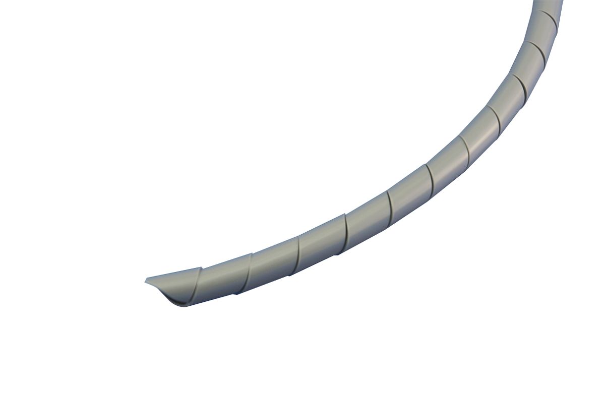 RS PRO Spiral Wrap, I.D 4mm, 15mm Polyethylene