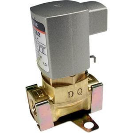 SMC Solenoid Valve VXA2120V-01F-1, 2 Port, NC, 24 V dc 1/8 in, 1/8 in