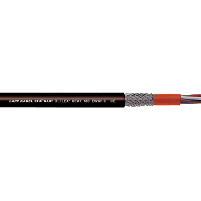 Lapp Flexible Multicore 1.5 mm² 4 Core Power Cable, Black Silicone, 100m