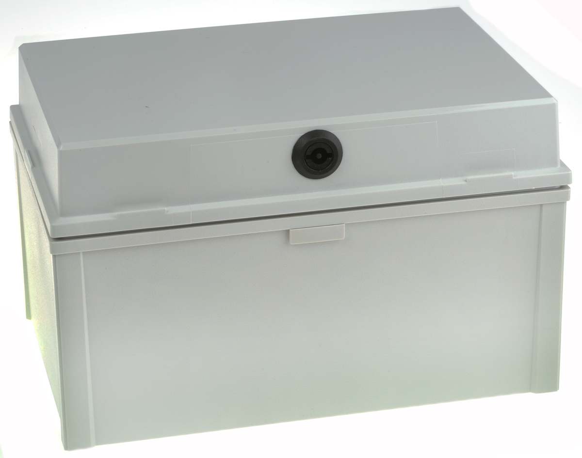Fibox CAB PC Series Polycarbonate Wall Box, IP65, 300 mm x 200 mm x 180mm
