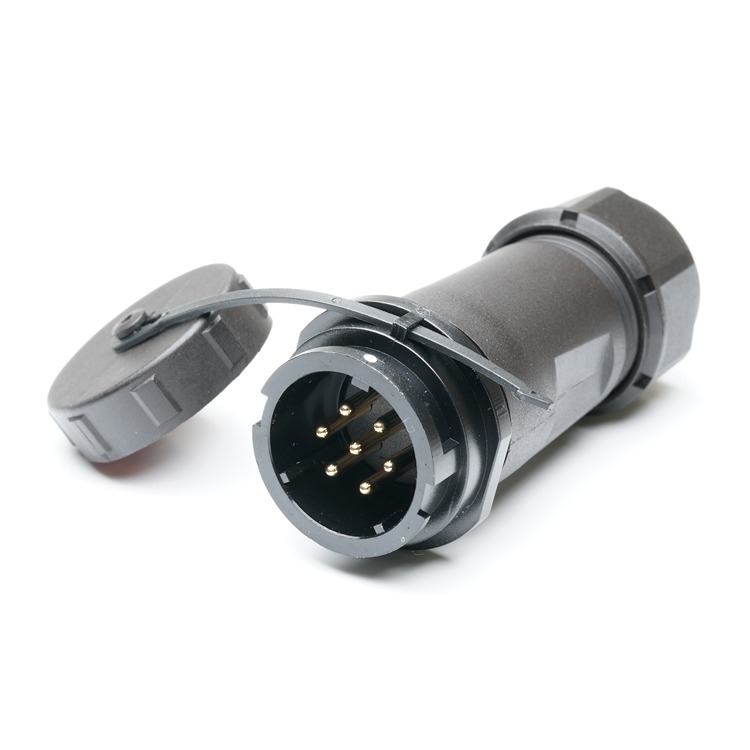RS PRO Industrial Circular Connector, 7 Contacts, In-Line Cable Mount, SY21 Connector, Socket, Male, IP67, SY21 Series