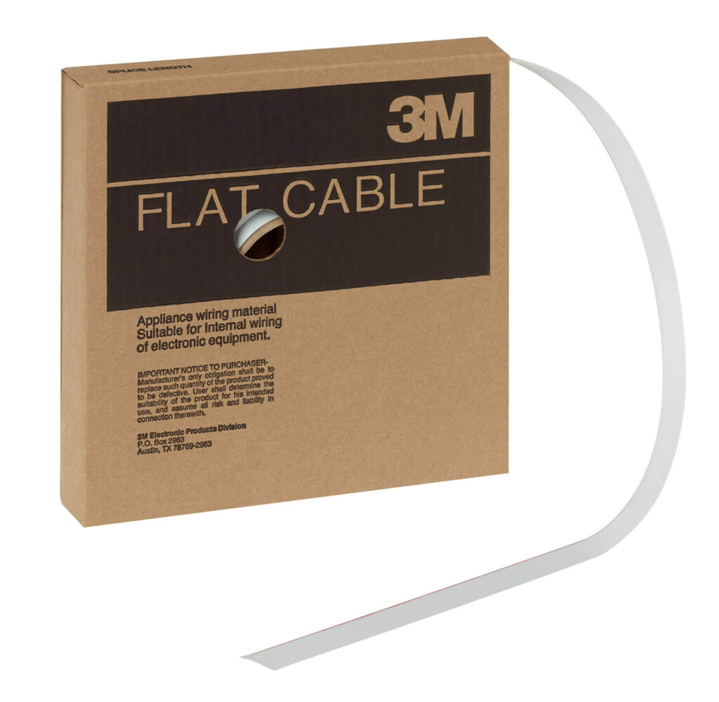 3M 700005 Series Flat Ribbon Cable, 16-Way, 1.27mm Pitch, 100ft Length