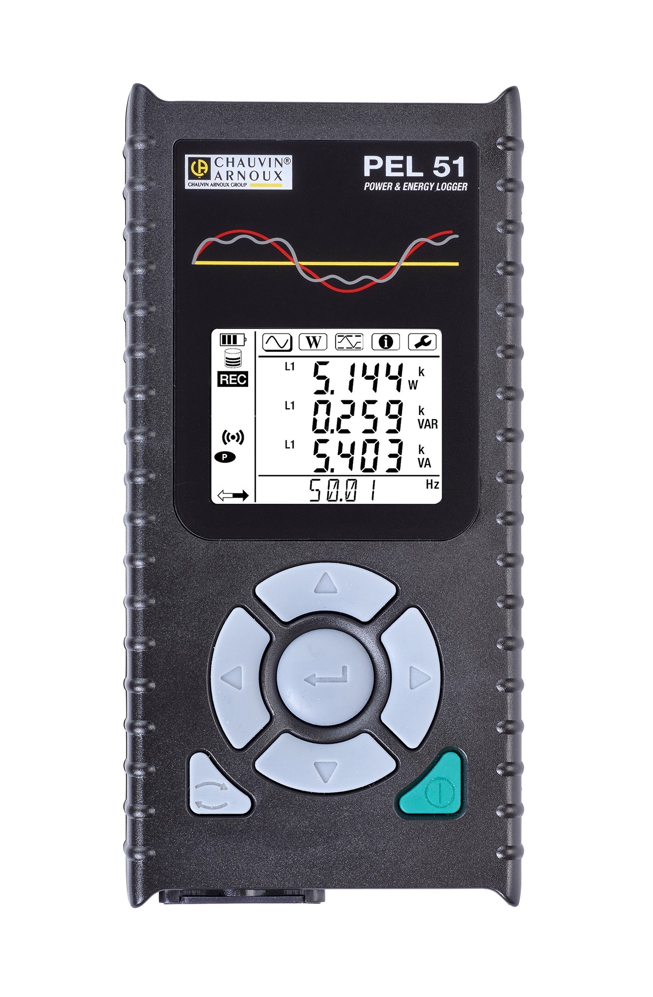 Chauvin Arnoux PEL51 Power & Energy Energy Monitor & Logger, Wi-Fi, 1V / 1I Input Channel(s)