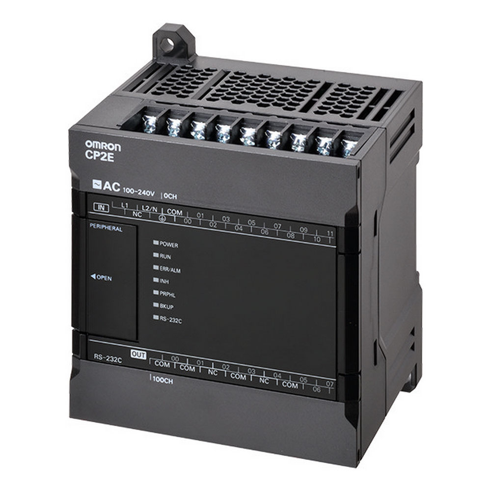 Omron CP2E Series PLC CPU for Use with CP2E Series, 100 → 240 V ac Supply, Relay Output, 8-Input, Digital Input