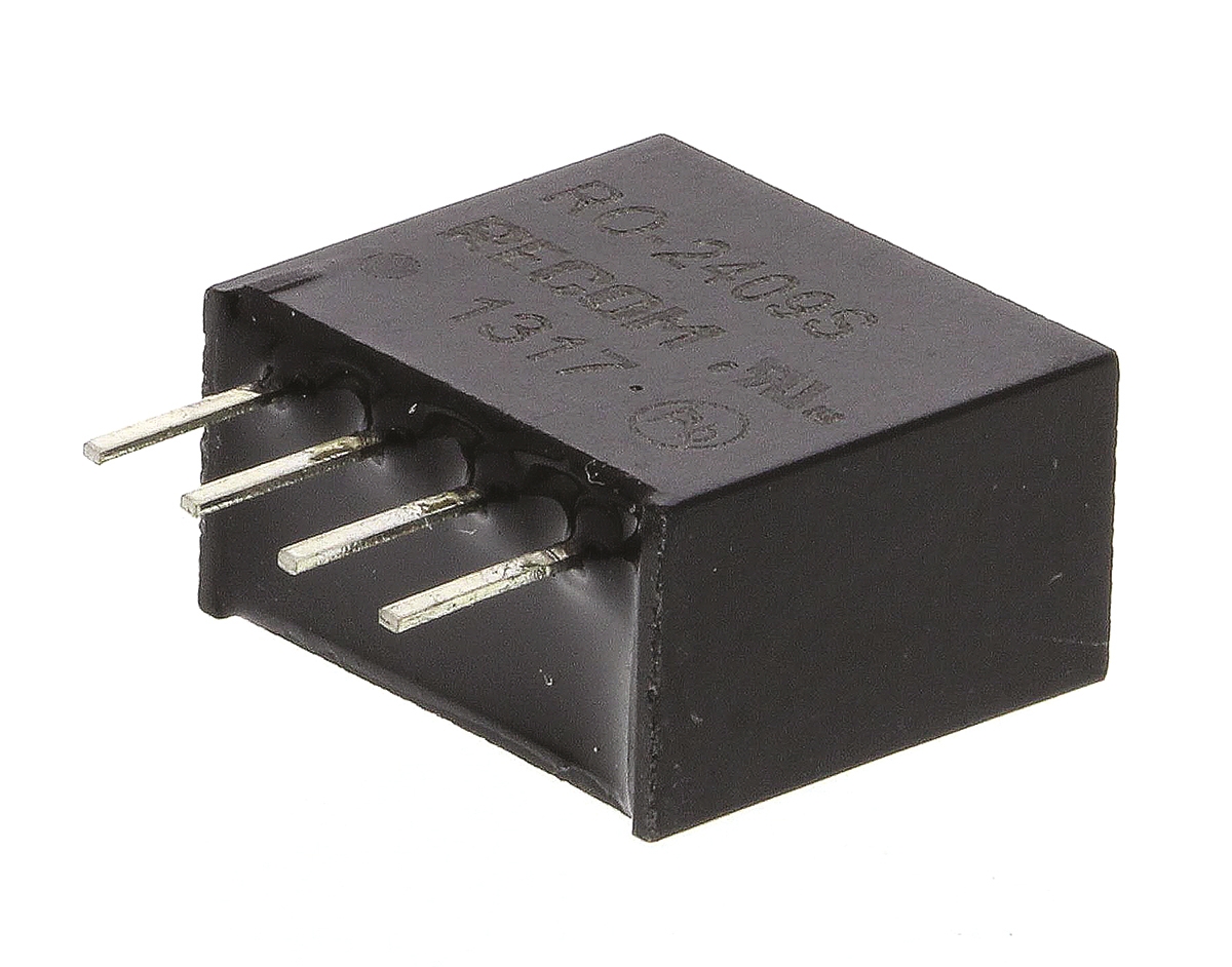 Recom RO DC-DC Converter, 9V dc/ 111mA Output, 21.6 → 26.4 V dc Input, 1W, Through Hole, +85°C Max Temp -40°C