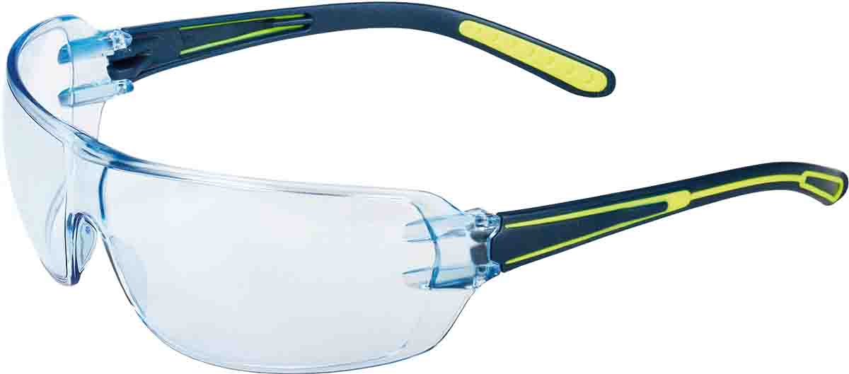 Delta Plus HELIUM2 UV Safety Glasses, Blue PC Lens